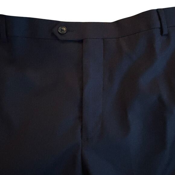 Jos. A. Bank Navy Blue Size 42 Short 1905 Wool Suit Dress Pant Unhemmed - Picture 3 of 7